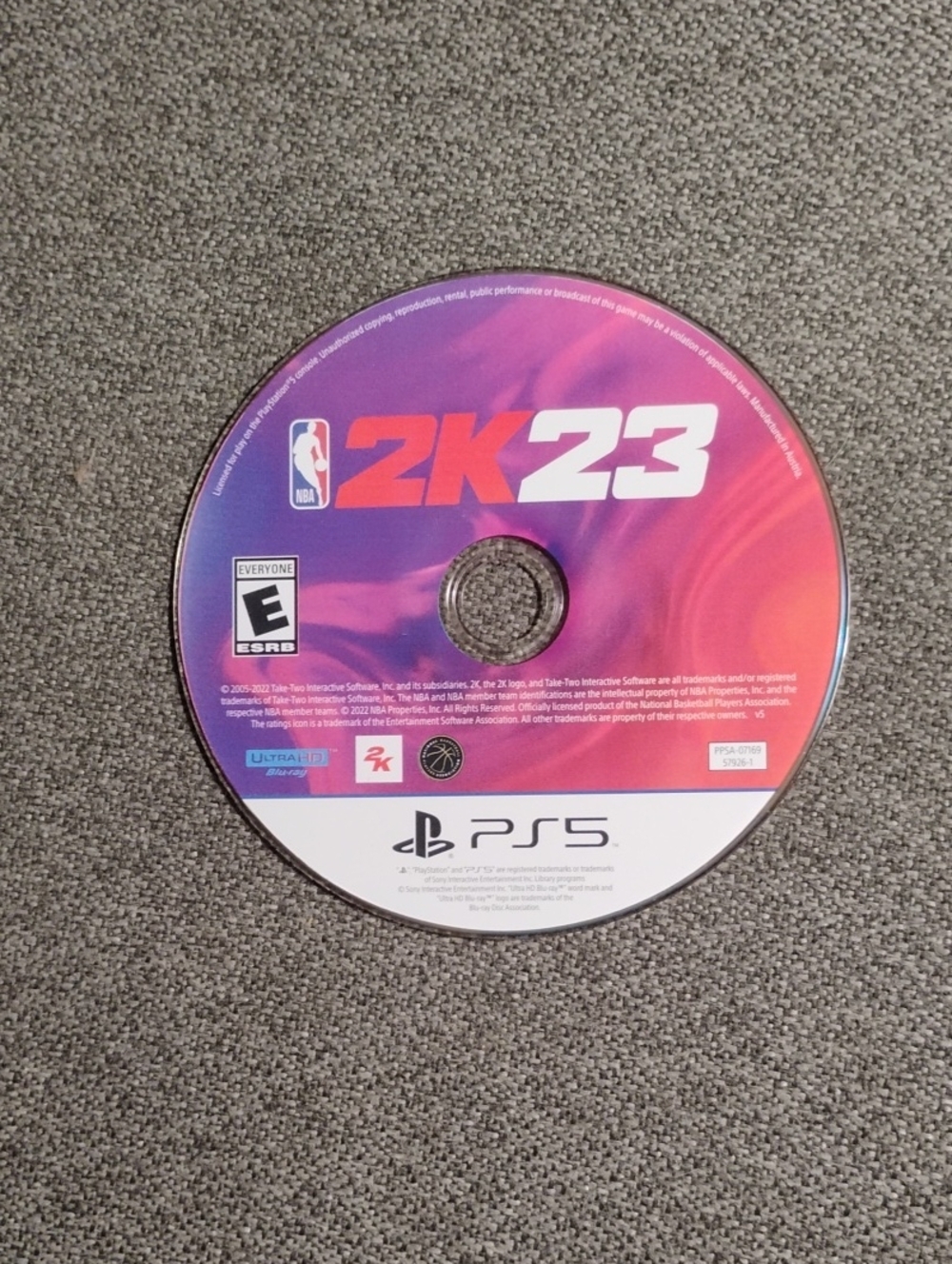 Sony PS5 NBA 2K23 Game Disc - Pink & Purple Artwork